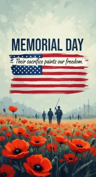 Memorial Day illustrated poster