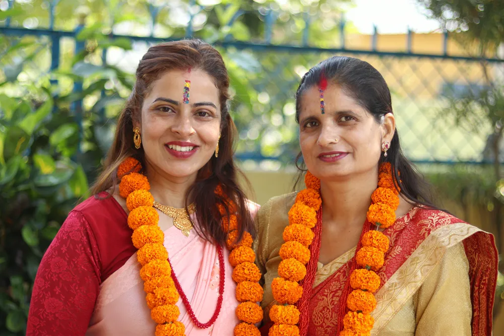 bhai tika - marigold sisters