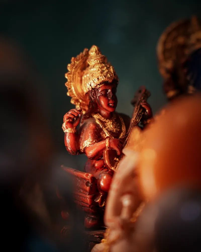 ganesh in hand - festival detail