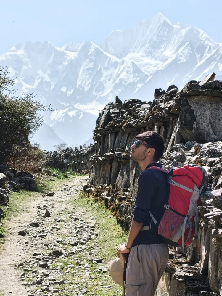 stone walls, snow walls - langtang